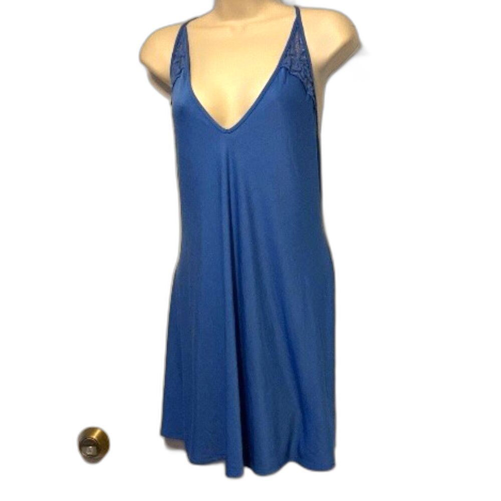 IN‎ BLOOM by Jonquil Nightgown Slip Dress Racerback Powder Blue Womens XL